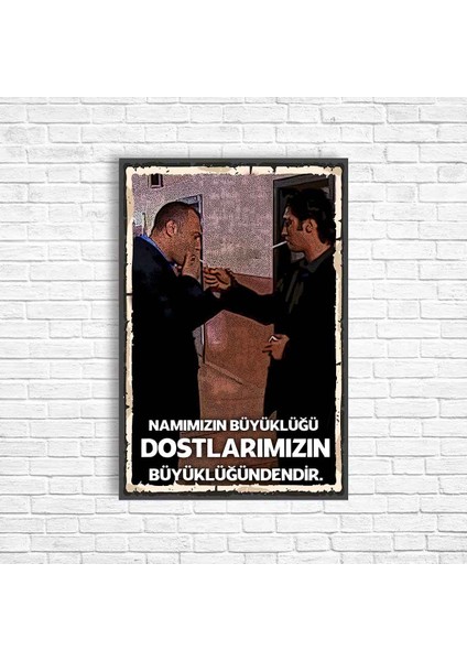 Kurtlar Vadisi Retro Ahşap Poster