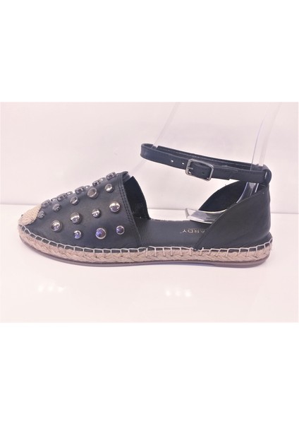 Bagsshoes Louıse Cardy 30075 Kadın Jüt Taban Hakiki Deri Zımbalı Espadril