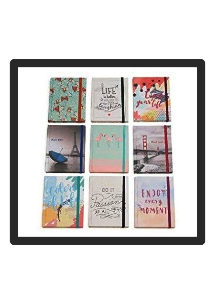Özel Baskılı Kuşe Defter 14X20 Çizgili Hafif Defter