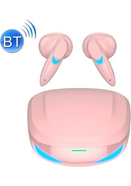 Kablosuz Oyuncu Kulaklığı Rgb Işıklı Çift Mikrofonlu 3 Modlu Bluetooth 5.2 Yeni Nesil TG-G10 Pembe