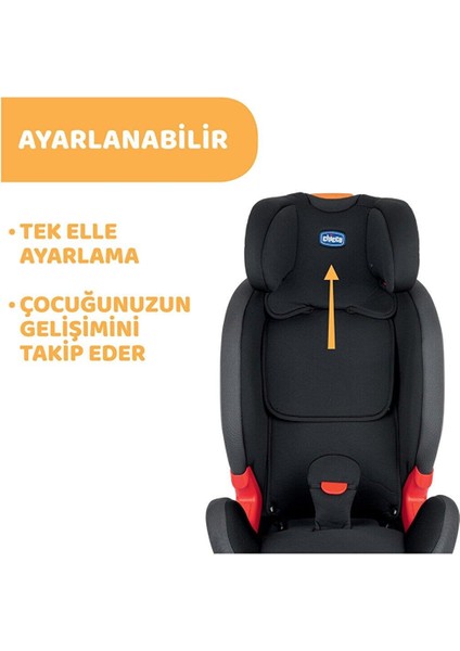 Chicco Youniverse Fix 1 2 3 Oto Koltuğu (9 - 36 Kg) - Black indirimleri