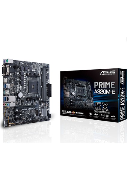 Prıme A320M-E Amd A320 Am4 DDR4 3200 Hdmı Dvı Vga M2 Usb3.1 Matx(Prıme A320M-E) Anakart