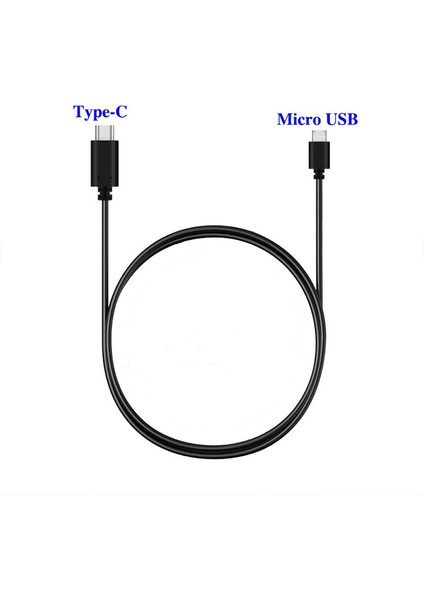 Type C To Mikro USB Şarj ve Data Kablosu 2m