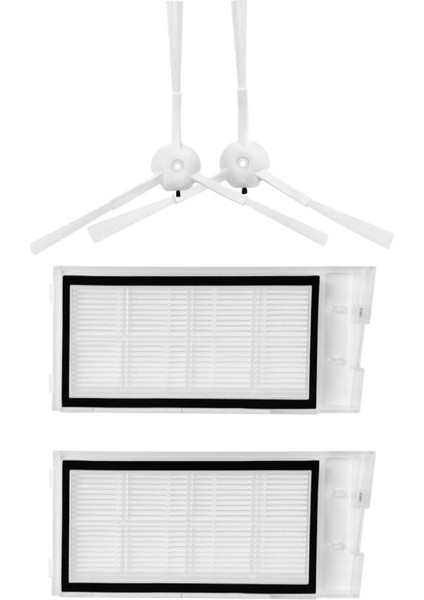 Roidmi Eve Plus Uyumlu Yedek Hepa Filtre ve Yan Fırça-4 Parça