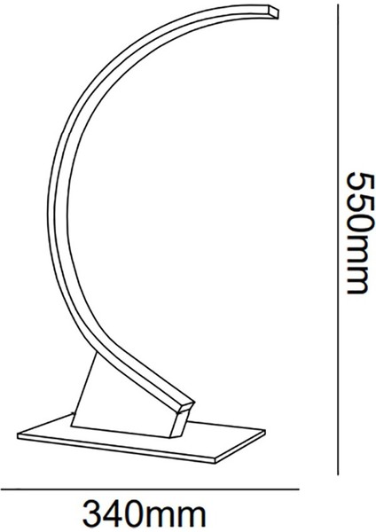 TRA20011A Eco 55*25 cm LED Masa Lambası Type-C - Işık Rengi 6500K Soğuk Beyaz