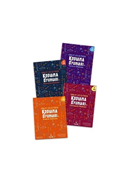 Dikkat Geliştiren Kodlama Oyunları Serisi (4 Kitap)