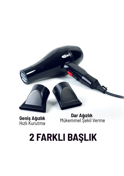 Turbo W-4200 Professional Ac Motor Saç Kurutma Fön Makinesi Profesyonellerin Kuaför Tercihi 4 Modlu modelleri