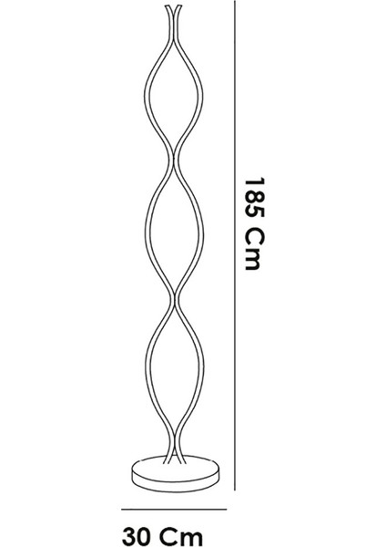 TRA20054 Eco 185 cm LED Lambader Larga - Işık Rengi 6500K Soğuk Beyaz