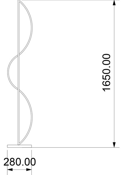 TRA20025 Eco 170 cm LED Lambader Sınus - Işık Rengi 6500K Soğuk Beyaz