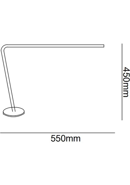 TRA20057 Eco 50*45 cm LED Masa Lambası Larga - Işık Rengi 6500K Soğuk Beyaz