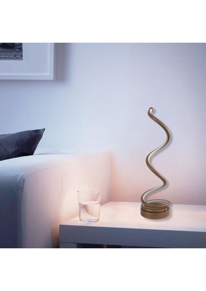TRA20198 Eco 55 cm LED Masa Lambası Spıral - Işık Rengi 4000K Doğal Beyaz