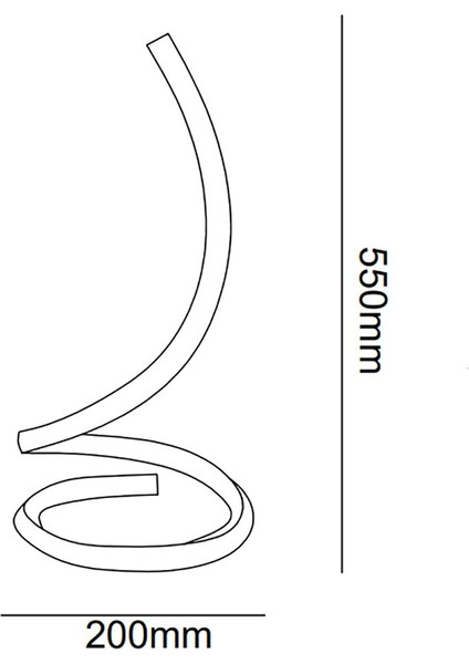 TRA20097 Eco 45 cm LED Masa Lambası Sınus - Işık Rengi 4000K Doğal Beyaz