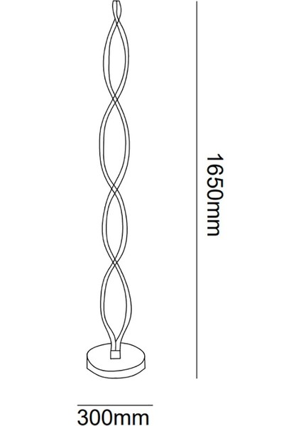 TRA20083 Eco 165 cm LED Lambader Mını Dna - Işık Rengi 4000K Doğal Beyaz