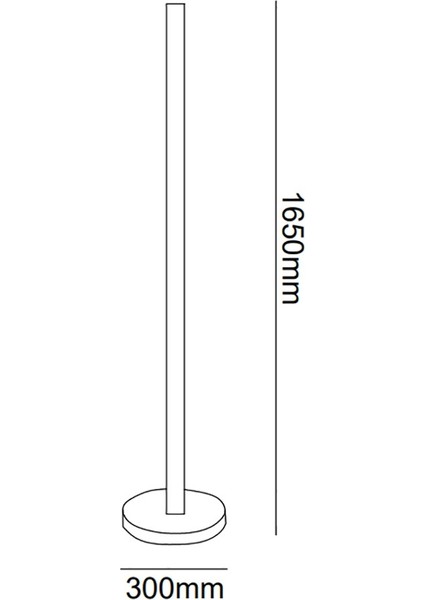 TRA20062 Eco 165 cm LED Lambader Drıtto - Işık Rengi 4000K Doğal Beyaz