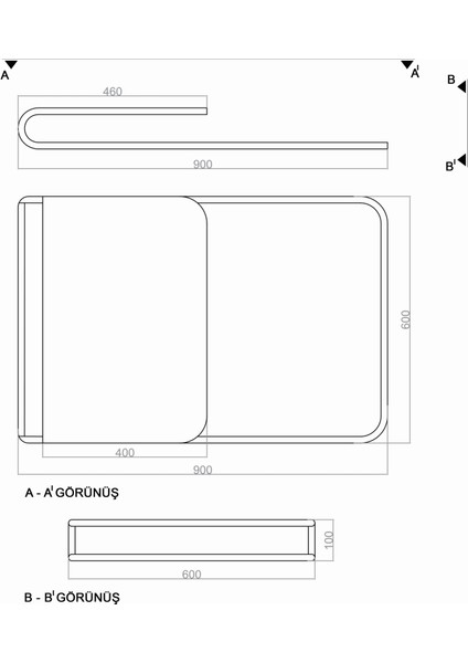 TRA80017 Eco 90*60 cm LED Avize Plafonyer Port - Işık Rengi 6500K Soğuk Beyaz indirimleri