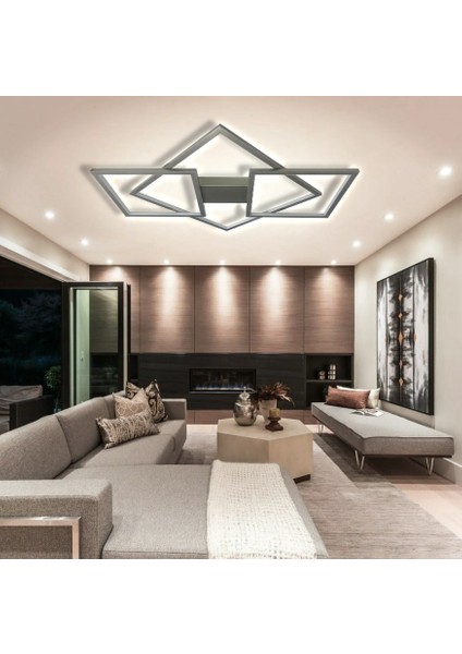 TRA32030 Eco 100*85 cm LED Avize Plafonyer Glasses - Işık Rengi 6500K Soğuk Beyaz
