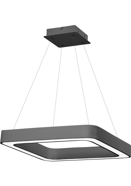TRA54063 Eco 60*60 cm LED Avize Sarkıt Kare Zeven - Işık Rengi 6500K Soğuk Beyaz