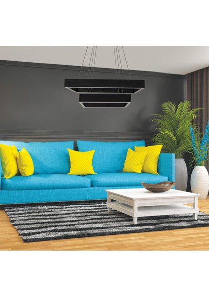 TRA61111 Eco 60*60 cm LED Avize Sarkıt Kare Quınze - Işık Rengi 3000K Sıcak Beyaz