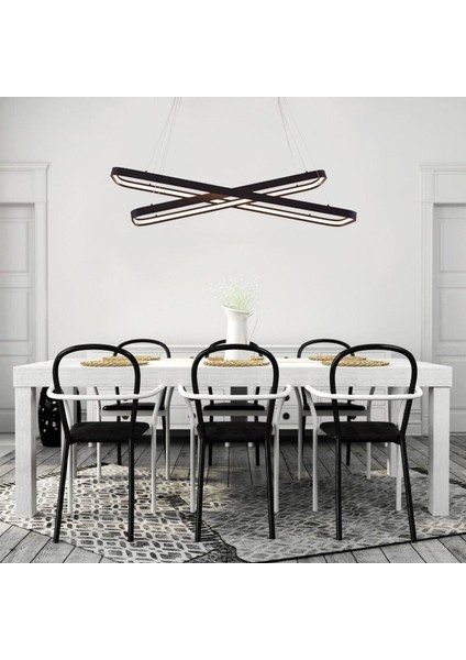 TRA30022 Eco 110*25 cm LED Avize Sarkıt Ovalköşe Larga - Işık Rengi 4000K Doğal Beyaz