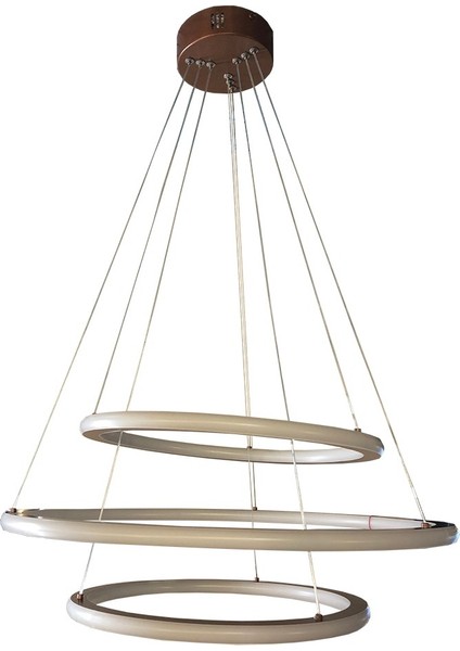 TRA30051 Eco Ø60 cm LED Avize Sarkıt Saturn - Işık Rengi 3000K Sıcak Beyaz