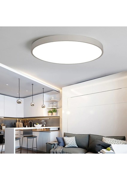 TRA3033-200-100 Eco Ø100 cm LED Avize Plafonyer 10DRUM - Işık Rengi 6500K Soğuk Beyaz