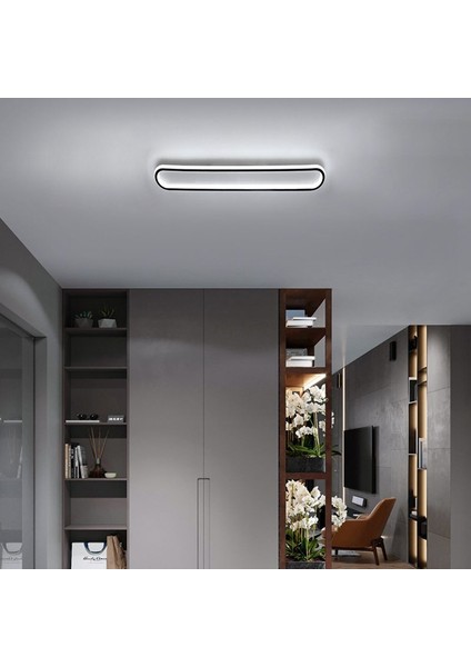 TRA54112 Eco 60*16 cm LED Avize Plafonyer Basıs - Işık Rengi 6500K Soğuk Beyaz