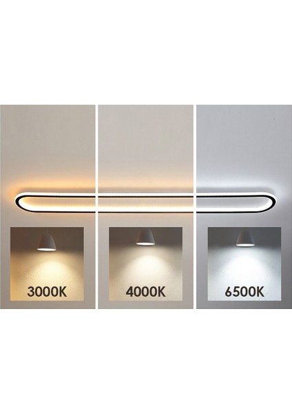 TRA54112 Eco 60*16 cm LED Avize Plafonyer Basıs - Işık Rengi 6500K Soğuk Beyaz