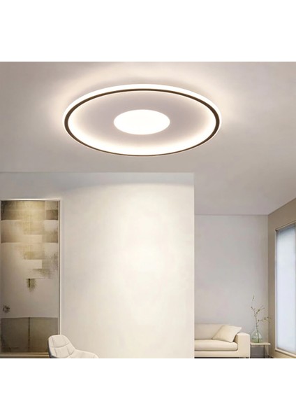 TRA54105Y Eco Ø60 cm LED Avize Plafonyer Basıs - Işık Rengi 4000K Doğal Beyaz