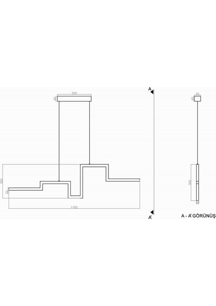 TRA30077 Eco 120 cm LED Avize Sarkıt Pulse - Işık Rengi 4000K Doğal Beyaz fırsatları