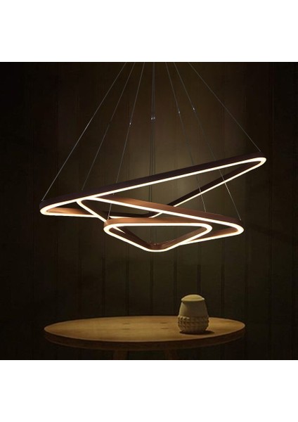 TRA30047 Eco Ø80 cm LED Avize Sarkıt 3trıgon - Işık Rengi 4000K Doğal Beyaz