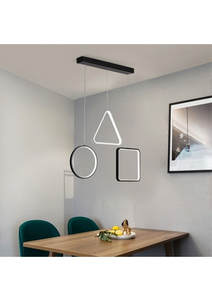 TRA30070 Eco 3*35 cm LED Avize Sarkıt Squıdgame - Işık Rengi 6500K Soğuk Beyaz