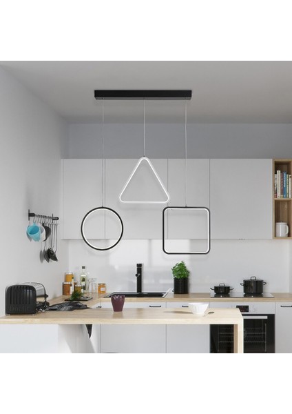 TRA30070 Eco 3*35 cm LED Avize Sarkıt Squıdgame - Işık Rengi 6500K Soğuk Beyaz