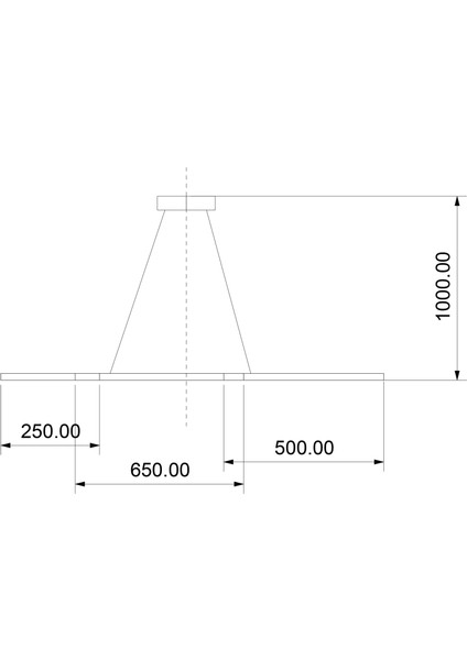 TRA30057 Eco 120*70 cm LED Avize Sarkıt Aile - Işık Rengi 6500K Soğuk Beyaz