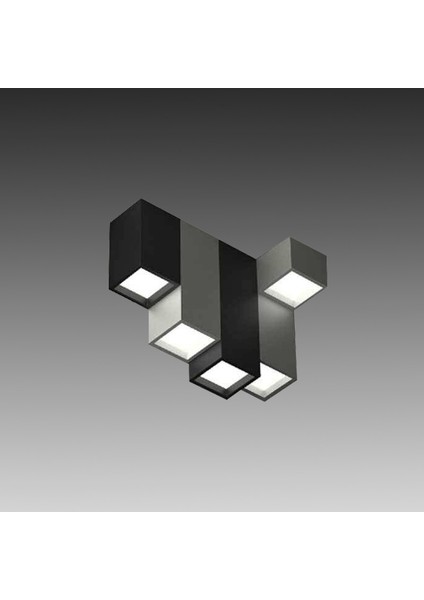 TRA84002B Eco 40*20 cm LED Avize Plafonyer Lux Cube - Işık Rengi 4000K Doğal Beyaz