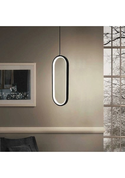 TRA30074A Eco 50*15 cm LED Avize Sarkıt Küpe1 - Işık Rengi 6500K Soğuk Beyaz