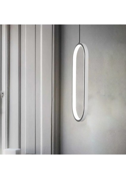TRA30074A Eco 50*15 cm LED Avize Sarkıt Küpe1 - Işık Rengi 6500K Soğuk Beyaz