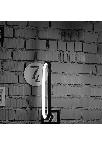 TRA30074A Eco 50*15 cm LED Avize Sarkıt Küpe1 - Işık Rengi 6500K Soğuk Beyaz