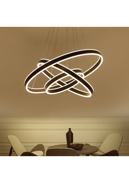 TRA61903 Eco Ø100 cm LED Avize Sarkıt Neptun - Işık Rengi 6500K Soğuk Beyaz