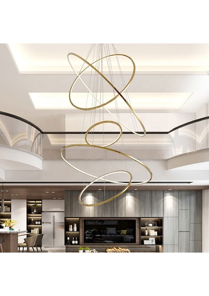 TRV30307 Pro Ø120 cm LED Avize Sarkıt Lux Mını5 - Işık Rengi 6500K Soğuk Beyaz