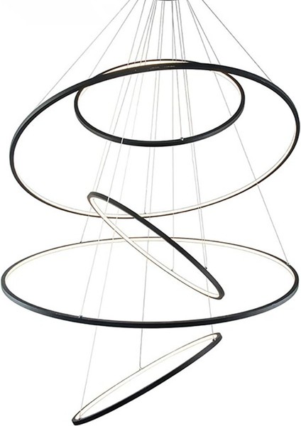 TRV30307 Pro Ø120 cm LED Avize Sarkıt Lux Mını5 - Işık Rengi 6500K Soğuk Beyaz