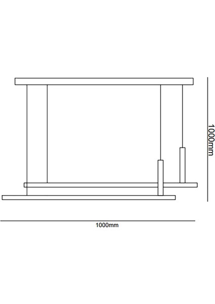 TRA30066 Eco 120*40 cm LED Avize Sarkıt On2 - Işık Rengi 3000K Sıcak Beyaz indirimleri