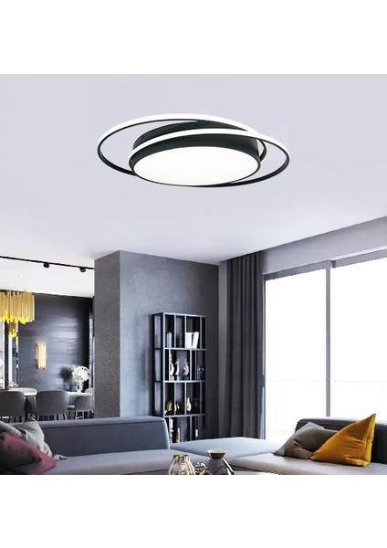 TRA36504 Eco 78*70 cm LED Avize Plafonyer DRUM2BELT - Işık Rengi 4000K Doğal Beyaz