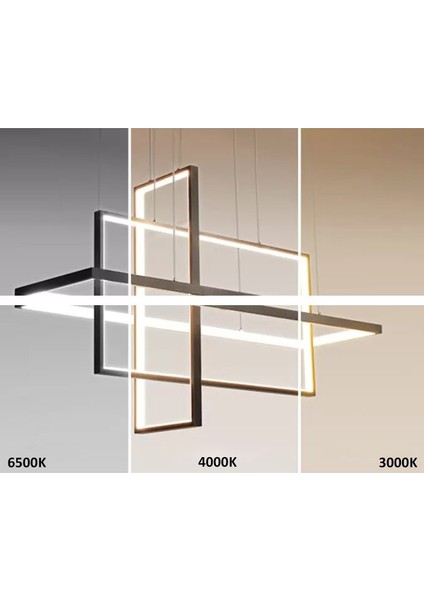 TRA30072 Eco 80*50 cm LED Avize Sarkıt Luxkare - Işık Rengi 4000K Doğal Beyaz