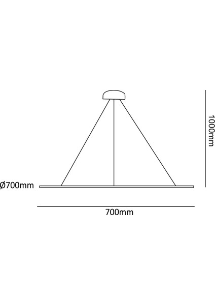 TRA30036K Eco Ø70 cm LED Avize Sarkıt Yıldıss - Işık Rengi 4000K Doğal Beyaz fırsatları