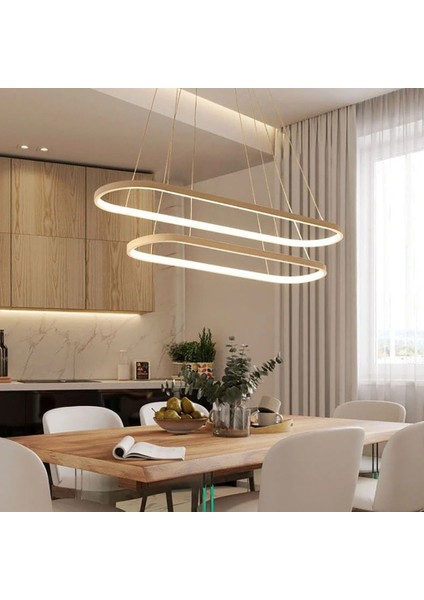 TRA30064 Eco 110*25 cm LED Avize Sarkıt 2parkur - Işık Rengi 6500K Soğuk Beyaz