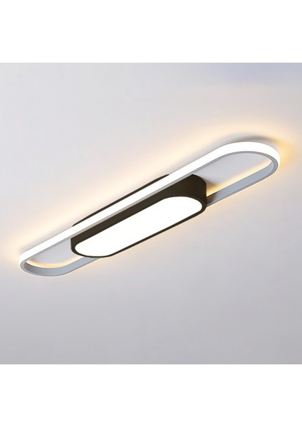 TRA34201P Eco 70*18 cm LED Avize Plafonyer Long Drumbelt - Işık Rengi 6500K Soğuk Beyaz