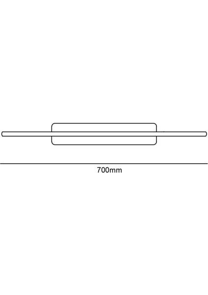 TRA34201P Eco 70*18 cm LED Avize Plafonyer Long Drumbelt - Işık Rengi 6500K Soğuk Beyaz