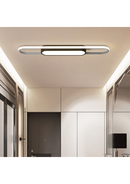 TRA34201P Eco 70*18 cm LED Avize Plafonyer Long Drumbelt - Işık Rengi 6500K Soğuk Beyaz
