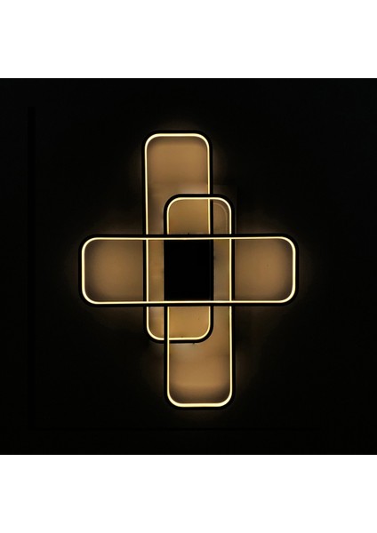 TRA30040 Eco 87*60 cm LED Avize Plafonyer Ovalköşe Üç4gen - Işık Rengi 3000K Sıcak Beyaz
