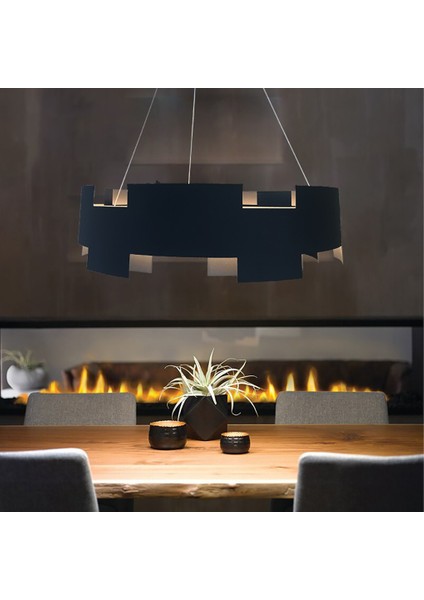 TRA83009 Eco Ø60 cm LED Avize Sarkıt Kale - Işık Rengi 3000K Sıcak Beyaz